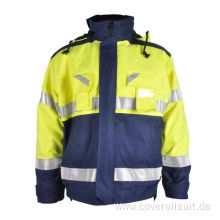 fire retardant safety reflective work jacket